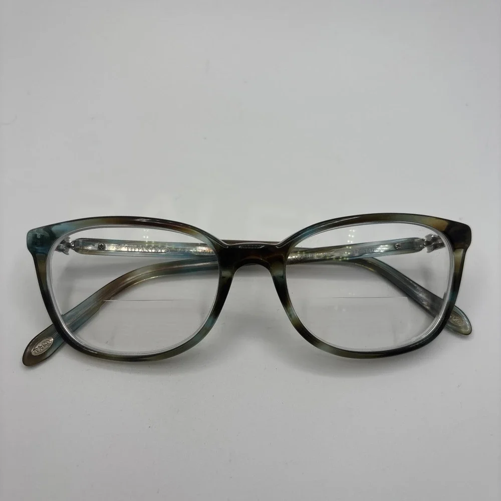 Tiffany & Co TF 2109-H-B 8124 Blue Brown Eyeglasses Frames 51-17 140 Italy #C137
